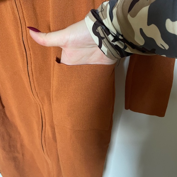 FashionNova Love Sleeved MIDI Bodycon Belted Dress - Picture 6 of 8